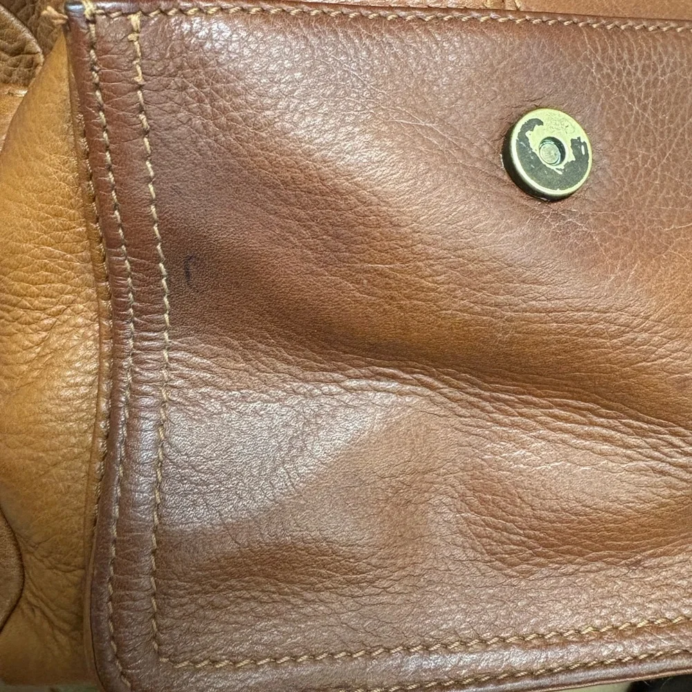 Vintage Fossil 1954 Brown Leather 75082 Shoulder Bag - Picture 9 of 10